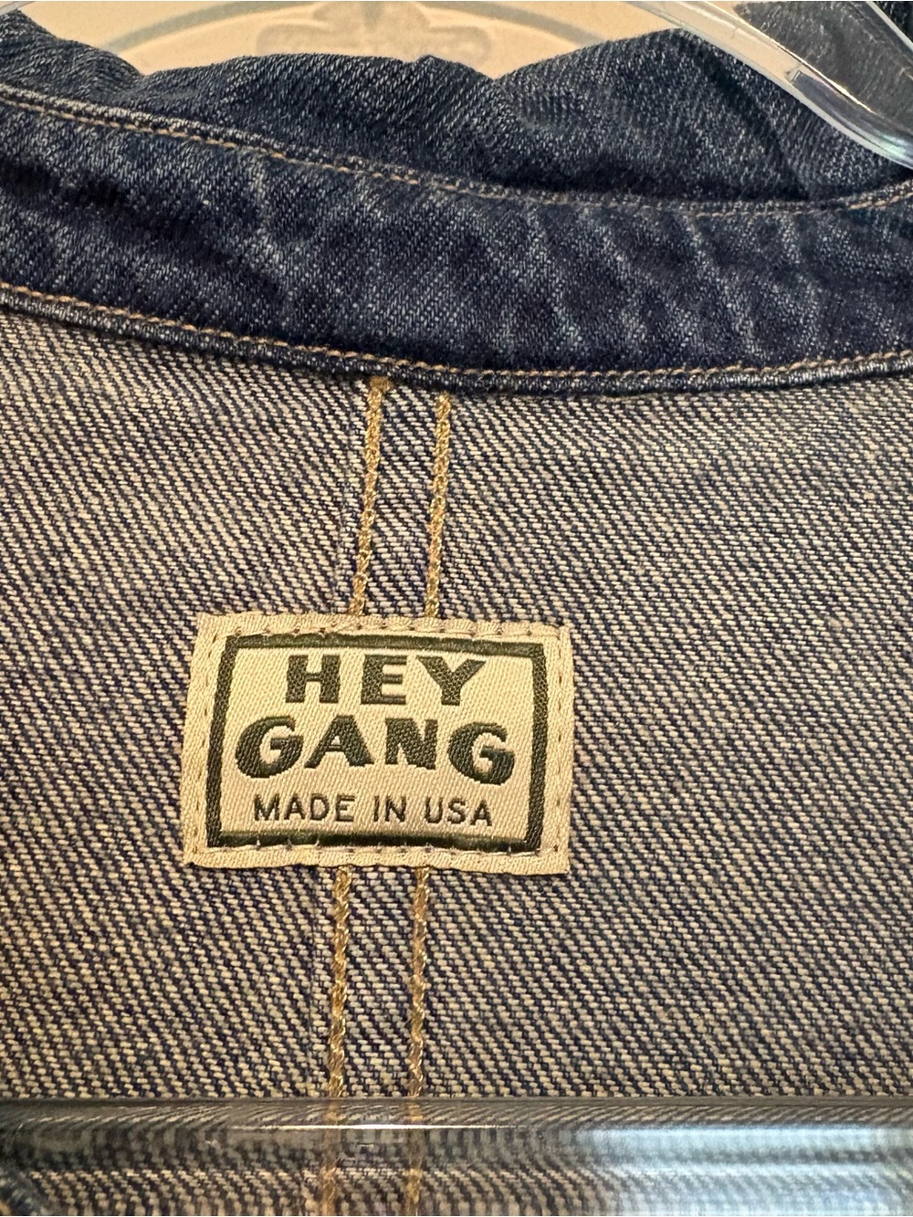 Hey Gang denim oversized barn chore coat - Picture 8 of 12